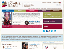 Tablet Screenshot of lowitja.org.au
